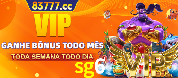 Banner promocional do sg6 oferecendo 100% de recompensas adicionais contínuas para quem fizer o login diário (Daily sign-in), com um mascote de coelho.
